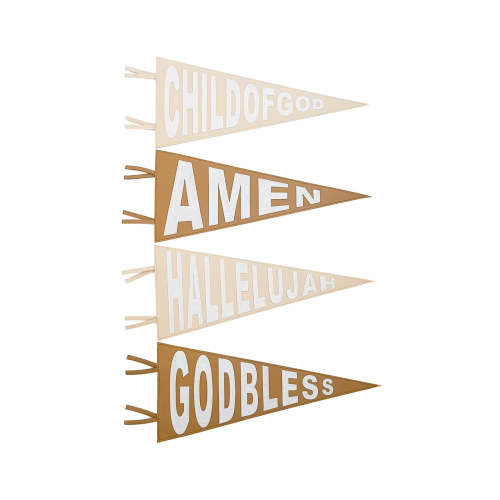 Pendant Flag – OUR HOUSE ABOVE