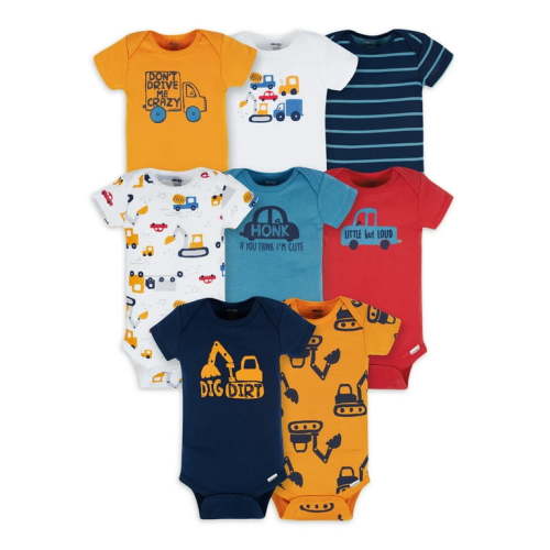 Onesies Brand Baby Boy Short Sleeve, 8-Pack, Sizes Newborn - 12 Months