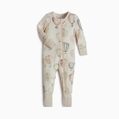 Tiny Kind Bamboo Viscose Convertible Footie Printed - Up Up Away, Newborn