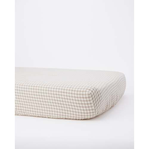 Woven Crib Sheet || Cedar Check – Quincy Mae