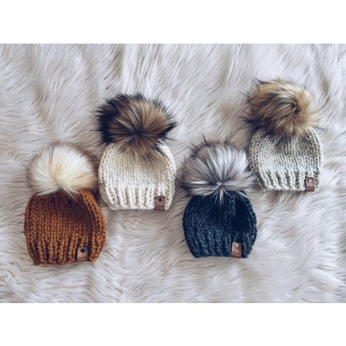 Knit Baby Hat | Baby Beanie | Knit Winter Hat for Baby | Baby Pom Hat | Knit Beanie for Toddler | Kids Winter Beanie | Gender Neutral Hat