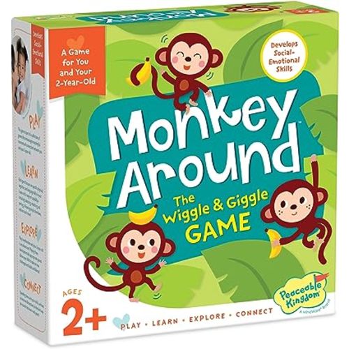 Peaceable Kingdom Monkey Around First Game for Toddlers Interactive play with Parent Ages 2+