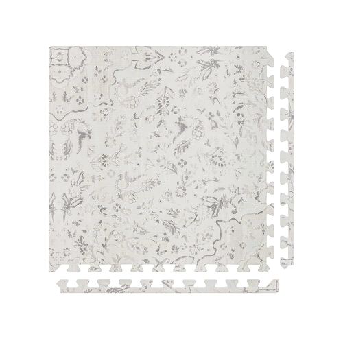 Baby Play Mat – 4x8 Latte Emile – Set of 8 Tiles – Cushioned EVA Foam Play Mat for Floor, Soft Interlocking Baby Crawling Mats for Hard Floors