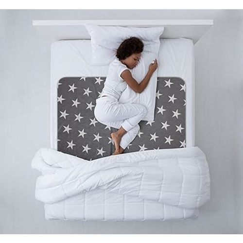 Neuma Design Bed Pads for Incontinence - 52” x 34” Large Reusable Washable Waterproof Mattress Protector - Pee Pad for Adults, Seniors, Kids, Hospitals, Pets - Durable Underpads (1 Pack)