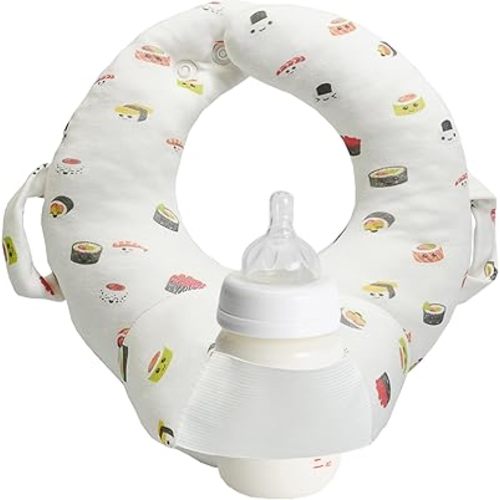 S-SNAIL-OO 12in Baby Bottle Holder, Bottle Holder for Baby self Feeding Newborn, Bottle Propper for Baby, Soft&Skin-Friendly, Free mom's Hands (Sushi)