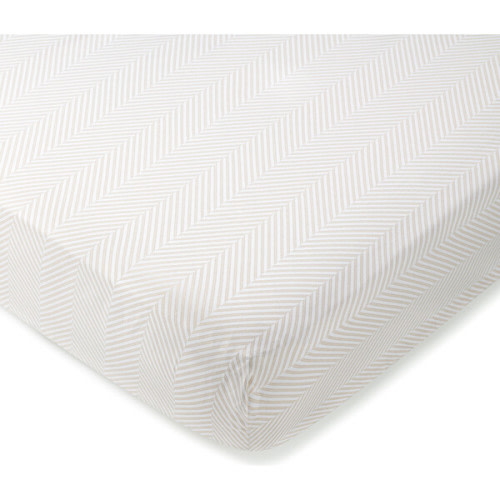 Leze Crib Sheet, Tan - Domani Home | Maisonette