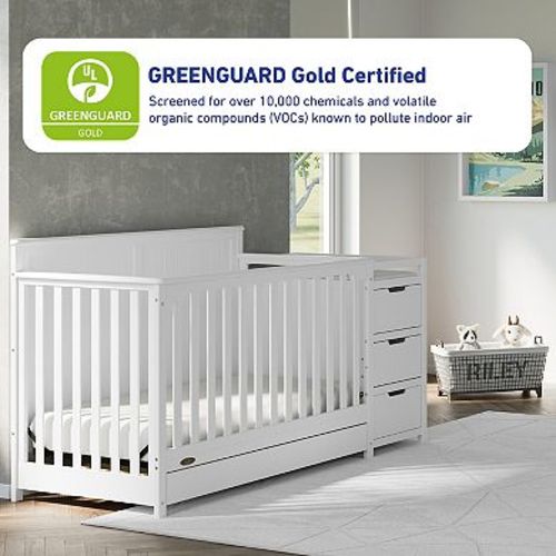 Graco Hadley 5-in-1 Convertible Crib and Changer with Drawer