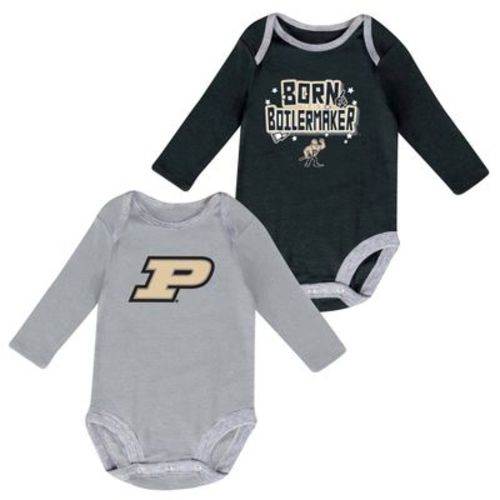 Ncaa Purdue Boilermakers Boys' 2pk Long Sleeve Bodysuit - 3-6m