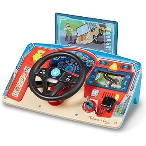 Amazon.com: Melissa & Doug PAW Patrol Rescue Mission Wooden Dashboard - Activity Board, Toddler Sensory Toys, Pretend Play Driving Toy For Kids Ages 3+ : Toys & Games