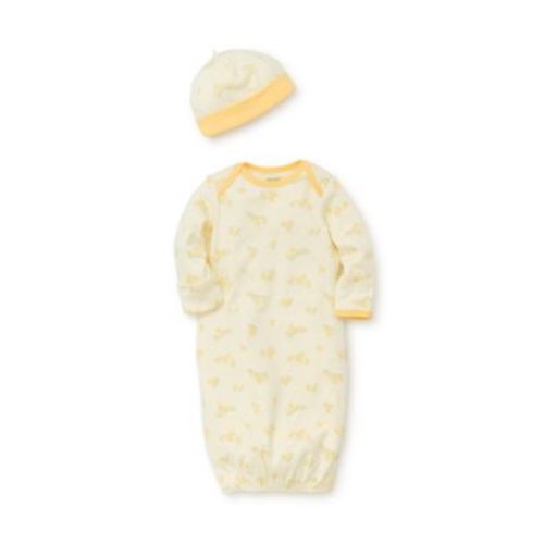 Baby Boys Little Ducks Gown with Hat Set