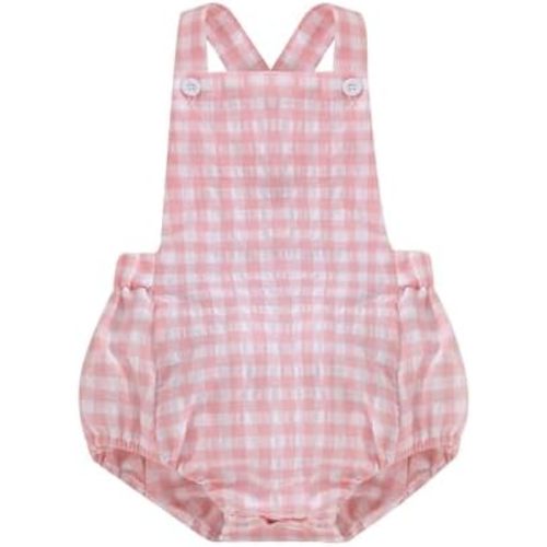 Newborn Baby 1 Piece Summer Romper Baby Girl Boy Solid Color Jumpsuit Sleeveless Backless Overalls Outfits