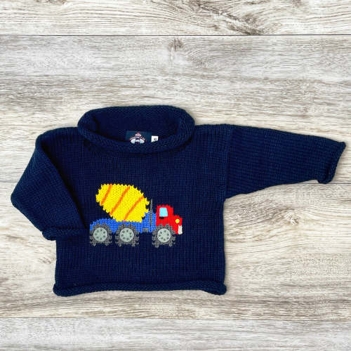 Cement Truck Rollneck Sweater | 6 M