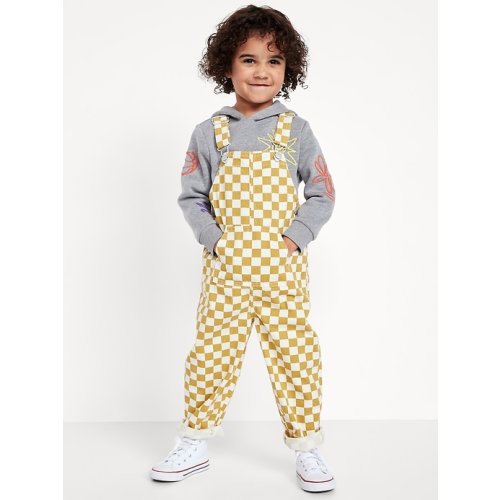 Printed Twill Overalls for Toddler Boys