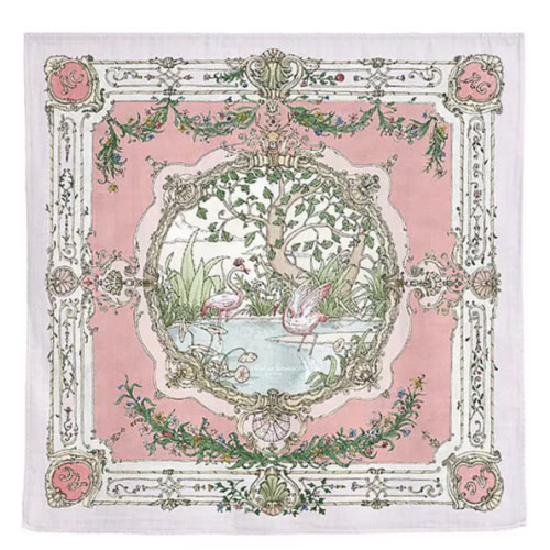 Atelier Choux Paris Baby Organic Cotton Tapestry Carre Swaddle Blanket with Gift Box