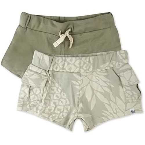 HonestBaby Multipack Shorts 100% Organic Cotton for Infant Baby and Toddler, Boys, Girls, Unisex
