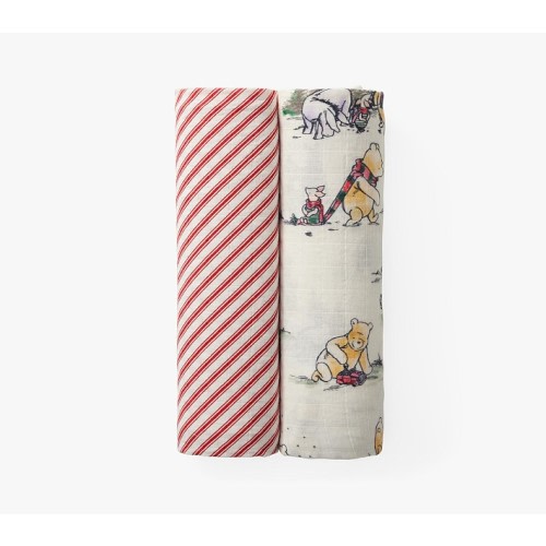 Disney's Winnie the Pooh Holiday Organic Swaddle Set
