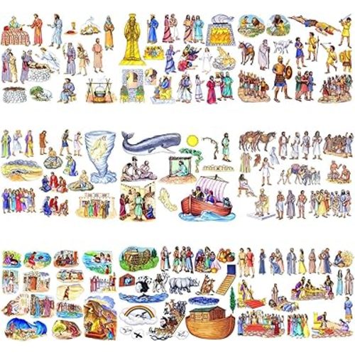 9 Old Testament Bible Stories Felt Flannel Board Story Abraham Daniel David Job Jonah Joseph Moses Noah Ruth & Esther