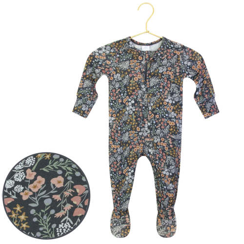 Bea Zipper Footies – Lou Lou & Company, NB Size