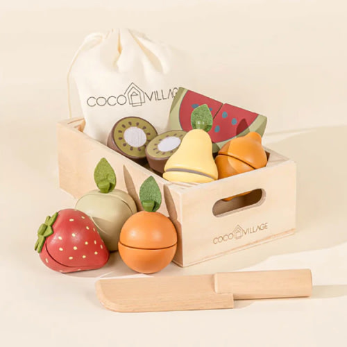 Wooden Grocery Playset | Fruit