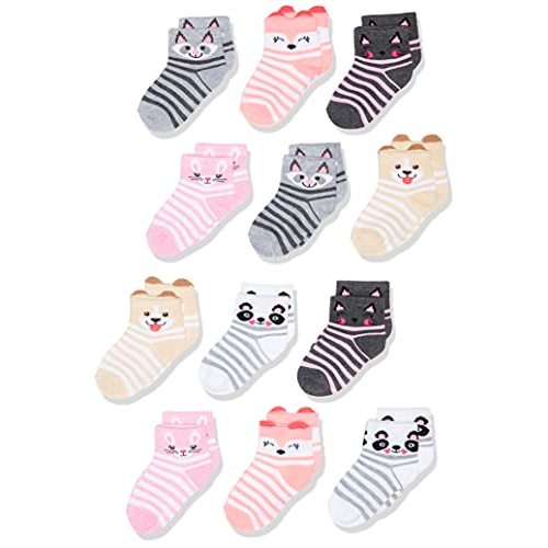 Cherokee Baby Girls' 12 Pack Shorty Ankle Socks