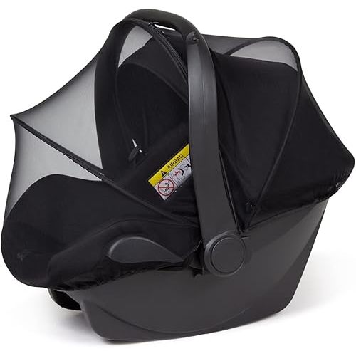 Beberoad Love Mosquito Net for Baby Car Seat Universal Car Seat Insert Mesh Net Breathable & Durable Car Seat Mosquito Net (Black)