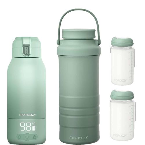Momcozy 22oz Portable Breast Milk Cooler for Outdoor & Momcozy Portable Milk Warmer for Travel