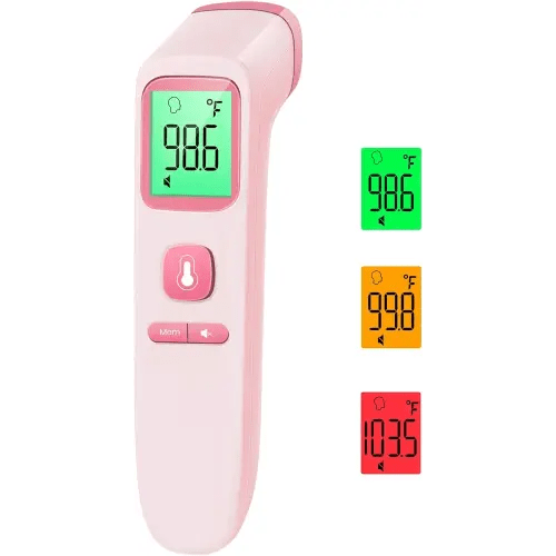 No-Touch Thermometer for Adults and Kids, Digital Accurate Baby Thermometer with Fever Alarm, 1 Second Fast Result, FSA HSA Eligible, Easy to use, 2 in 1 Mode