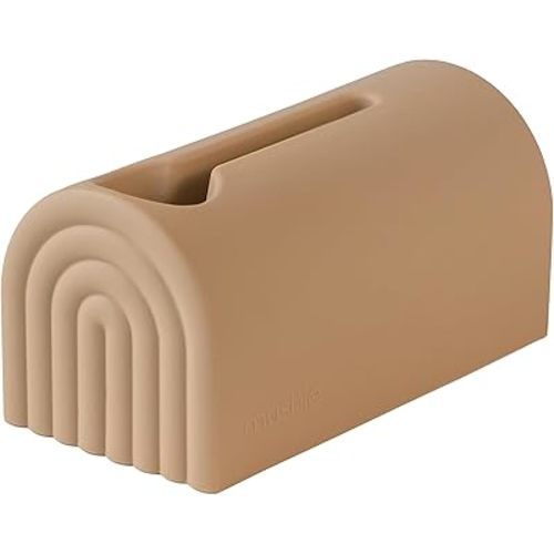 mushie Bath Spout Cover | Soft Silicone Bathtub Faucet Safety Guard for Kids | Universal Fit (Natural)