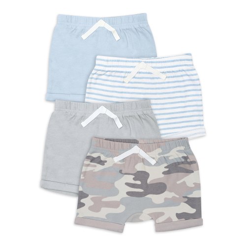 Modern Moments by Gerber Baby Boy Shorts, 4-Pack, (0/3M-24M)