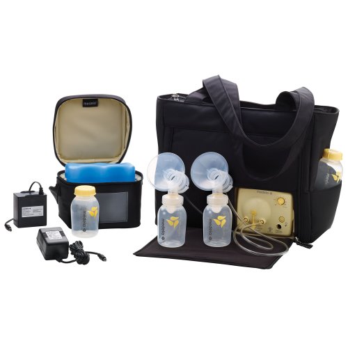 Medela Pump in Style Advanced with On the Go Tote, Double Electric Breast Pump, Nursing Breastfeeding Supplement, Portable Battery Pack, Sleek Microfiber Tote Bag included with Breastpump