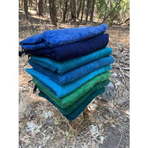 XL Himalayan Yak Wool Blanket 4x8 ft - Soft Warm Lightweight Handmade in Kathmandu Valley Nepal Himalayas