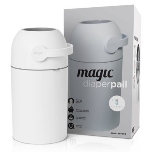 LA Baby Odor-Free Diaper Pail - White