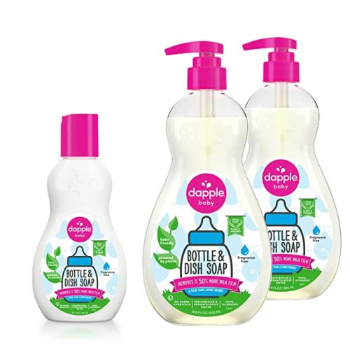 Dapple Bottle & Dish Soap - Fragrance Free - 3 fl oz