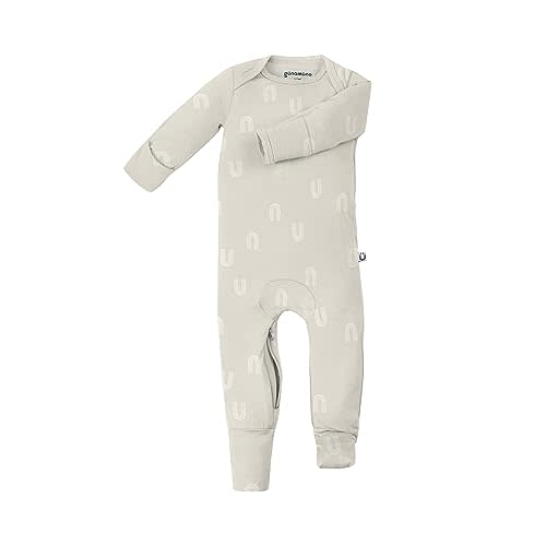 GUNAMUNA Unisex Baby, Toddler Ultra-Soft Convertible Pajama, Footie Romper Sleeper with Diaper Zipper for Easy Changing