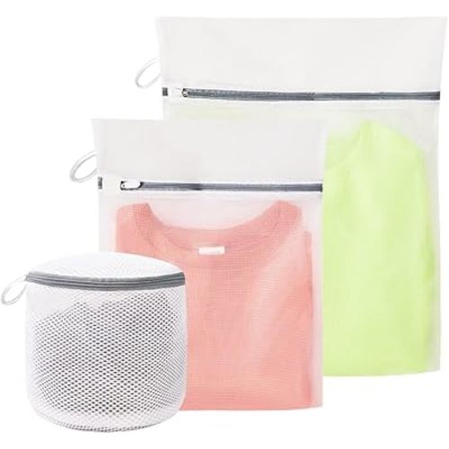 Mesh Laundry Bags for Delicates,with Upgrade the hanging ring,mesh laundry bags for washing machine12 x 16 Inches ﻿ (1 Medium)