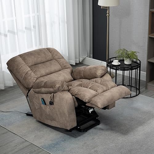 Electric Power Lift Recliner Chair for Elderly with Massage and Heat, Modern Recliner&Armchair w/2 Remote Control & Side Pockets for Living Room