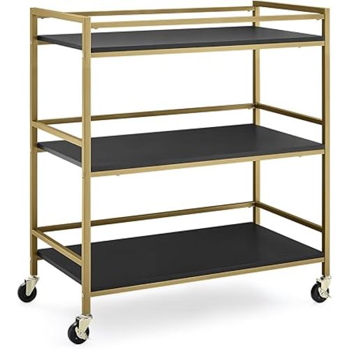 Delta Children Jade Changing Table/Cart, Ebony Melamine/Bronze