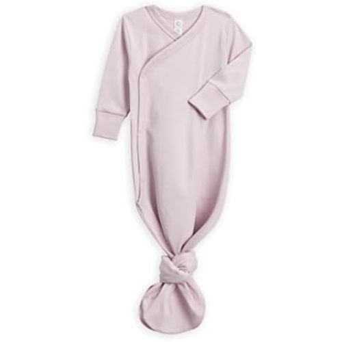 Colored Organics Baby Organic Cotton Knotted Gown - Infant Gown with Mitten Cuffs