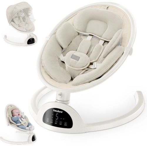 Babybond Baby Swings For Infants With 10 Preset Lullabies, 5 Point Harness Belt, 5 Speeds And Remote Control,pink