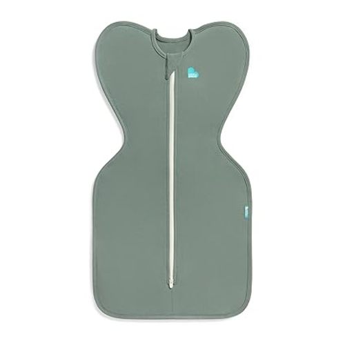 Love to Dream Swaddle UP, Baby Sleep Sack, Self-Soothing Swaddles for Newborns, Improves Sleep, Snug Fit Helps Calm Startle Reflex, New Born Essentials for Baby, 1.0 TOG, 8-13 lbs, Deep Olive