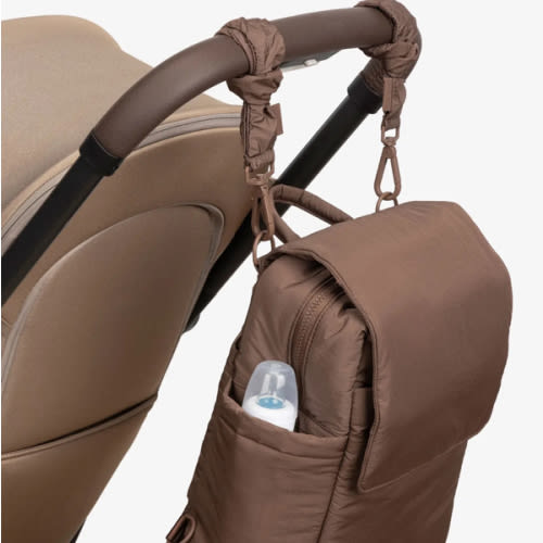 Bundle Convertible Mini Diaper Backpack with Stroller Straps in Hazelnut | CALPAK