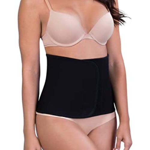 Belly Bandit – Viscose from Bamboo Postpartum Belly Wrap – Abdominal Binder and Compression Garment for After Birth – Belly Band for C-Section Comfort and Postpartum Recovery, Black, Medium
