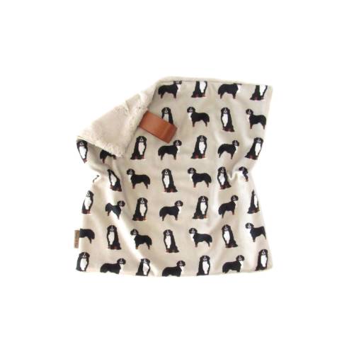 Bernese Mountain Dog Lovey, Taupe Dog Lovey, Dog Lovey, Mountain Bernese Lovey, Faux Fur Lovey, Bernese Dog Baby Gift, Minky Lovey, Dog Gift