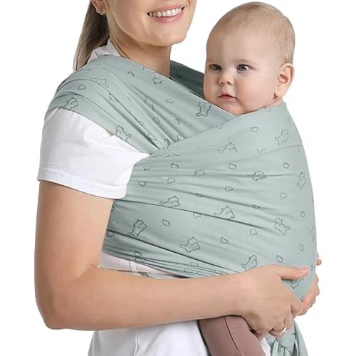 Cute Kitten Pattern - Baby Wrap - Soft and Comfortable Baby Wearing Wrap Hands Free Design Infant Sling Carrier for Newborn to Toddler 7-35 lbs
