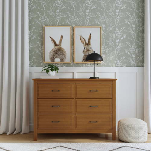 DaVinci Charlie 6-Drawer Double Dresser, Chestnut