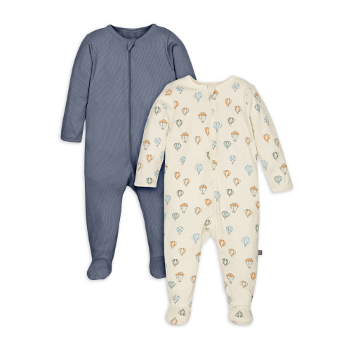 Modern Moments by Gerber Baby Unisex Super Soft Sleep 'N Plays, 2-Pack, Sizes Newborn - 6/9 Months