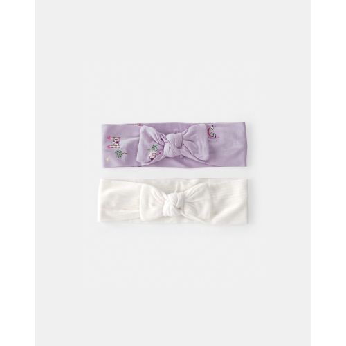 Baby Girl Fairytale PurelySoft Headbands - Purple/Ivory | Carter's