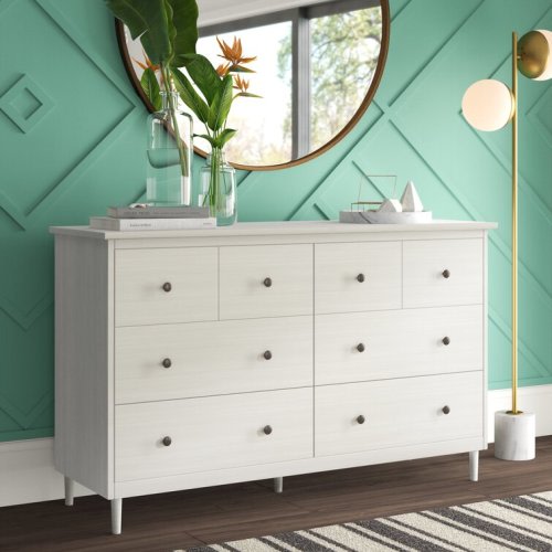 Bhuneshwar 6 Drawer Solid Wood Double Dresser