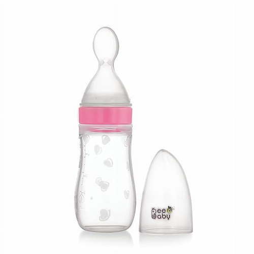 BeeBaby Silicone Squeezy Feeder - Pink