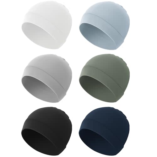 Konssy 6 Pack Baby Newborn Hats Set Baby Beanie Hats Soft for Infant Baby Girls Boys Caps 0-6 Months